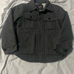 Place Charcoal Button-Up Jacket